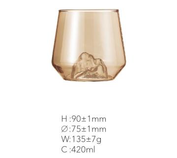 Clear Translucent Gloss Glass Candle Jars