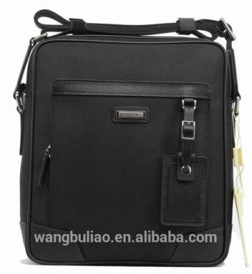 Waterproof nylon small messenger bag black color crossbody messenger bags for men