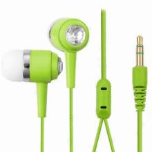 2013 New Design Metal Earbuds with CE, RoHS Marks, 20-20kHz Frequency Range