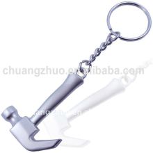 Fashion Metal Mini Hammer Keyring / Keychain