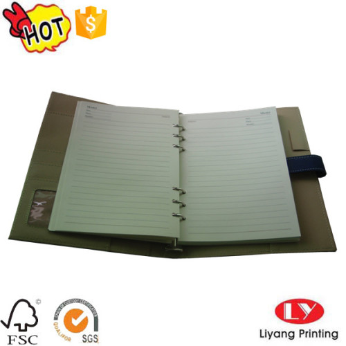 Notebook pejabat penutup kulit dengan magnet