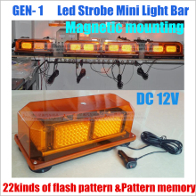 Strong Magnetic Police led Strobe mini light bar/ 12V Strobe WARNING Mini Light bar