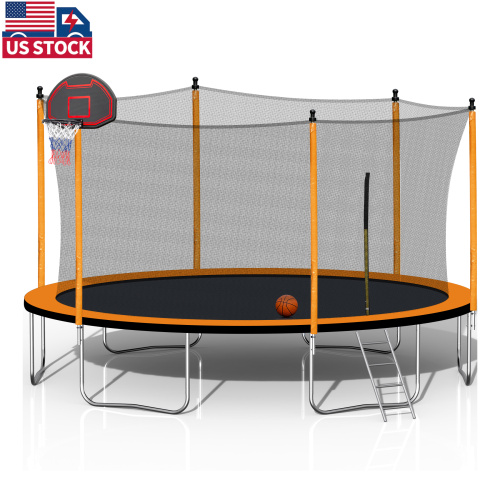 12ft Trampoline Bounce Jump Trampoline with Safety Net
