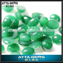 green oval 6x8mm created gems cabochon cut malay jade