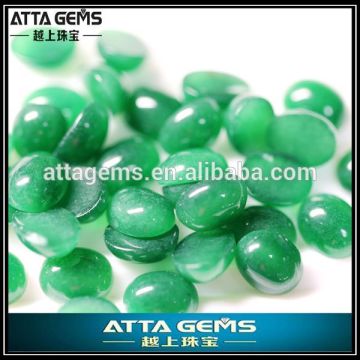 green oval 6x8mm created gems cabochon cut malay jade
