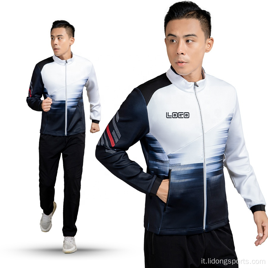 Ultimo design personalizzato Sublimation Running Tracksuit