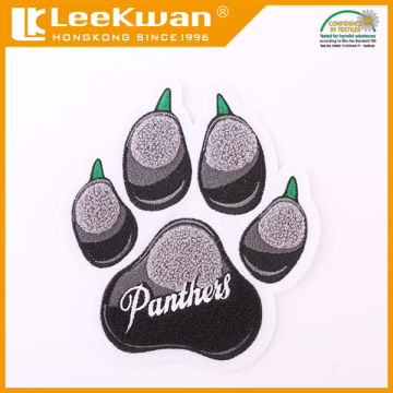 Claw design hand chenille embroidery patch for kids
