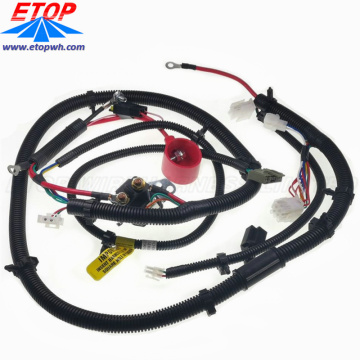 Complicated Automobile ECU and Relay Connector Cable Harness