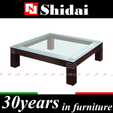 Coffee table purple glass / glass cube coffee table / wooden and glass coffee table J107L