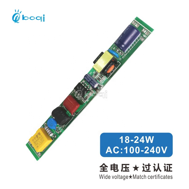 Hot selling boqi 36V 85V pass EMC 18w 20w 24w 280mA HPF LED Driver t5 t8 for led tube light