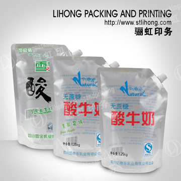 Clear Plastic Packing Bags for Yogurt