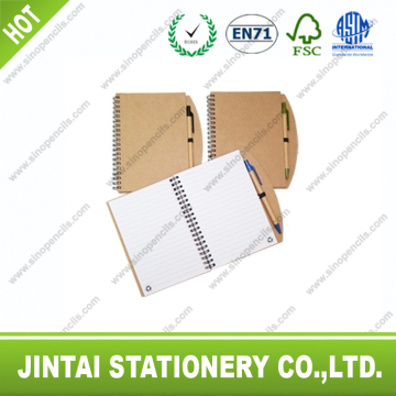 Practical recyclable ball-point pen with a notebook