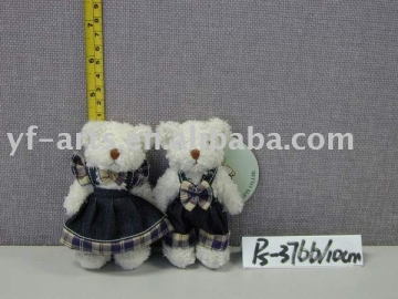 couple teddy bears with clothes