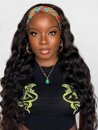 Bantu Curly Headband Wig Natural Black Human Hair Glueless Wear And Go Wigs For Women 14-30 Inch