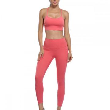 OEM dua potong pinggang tinggi Wanita Yoga set