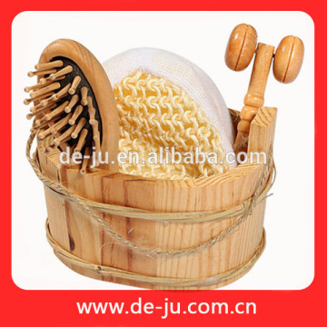 Wood Comb Massager Facial Cleaning Bath Cleaning Set