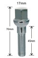 boulons de roue 17mm traité thermiquement ball siège