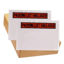 Eco-Friendly Custom Size Top Loading Invoice Pouches with Self-Adhesive Clear Envelopes