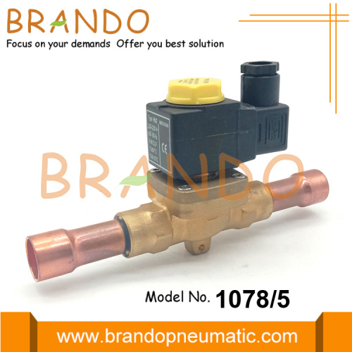 1078/5 CASTEL TIPO SOLENOID Refrigeração Válvula 5/8 &#39;&#39; 220VAC