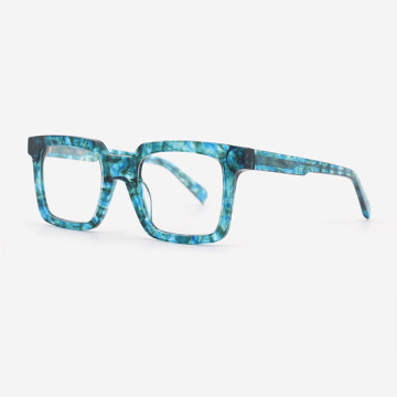 Square Full-rim Acetate Male's Optical Frames 23A3176