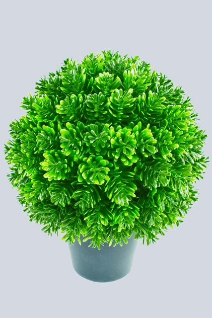 Podocarpus Ball Potted Artificial Plant for Home Decoration (51007)