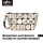 Geometric waterproof folding PU leather evening handbag