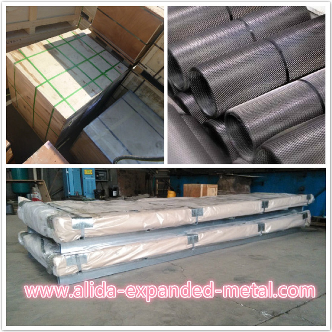 Verpackung von Streckmetallgewebe Packing of Expanded metal mesh