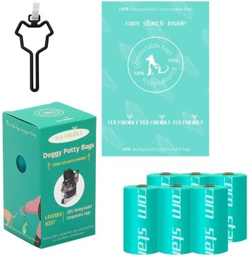 Biodegradable Cornstarch Dog Waste Poop Bags