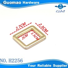 Hot leather universal class light gold square ring