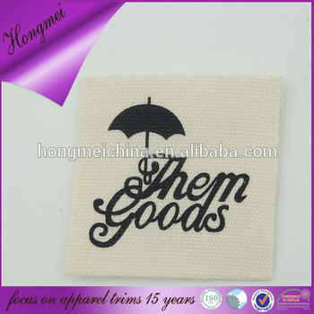 Customized printed labels with umbrella pattern