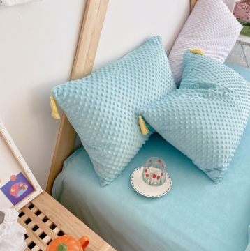 Point emboss double side crystal pillow case