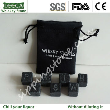 Engraved word whiskey sipping stone Scotch stone