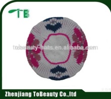 jacquard knitted beret