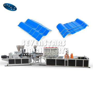 UV-resistant PVC plastic roof tile production line