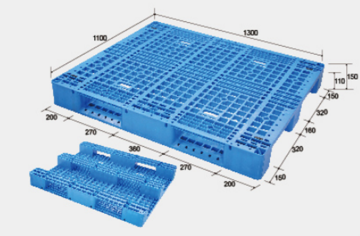 HDPE Plastic Grid Chuan Character pallet mould