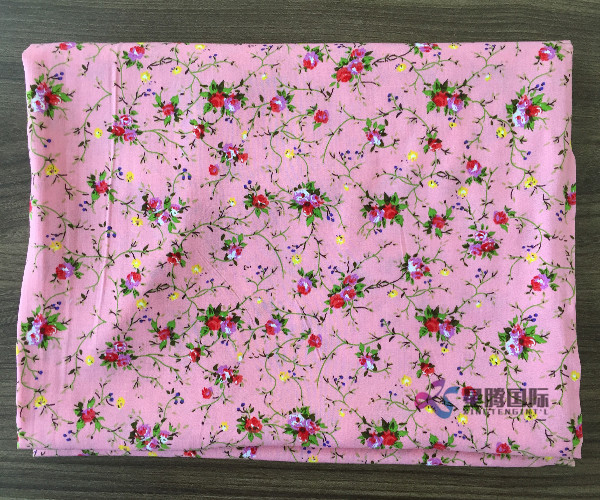 Small Broken Flower Rayon Printed Fabric