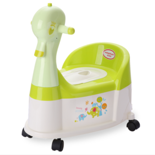 Cadeira em forma de pato Potty bebê plástico com roda