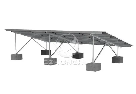 Czhonghu Mounting Structure Photovoltaic Stent China Wholesaler Polishing W Type Ground Screw Solar Panel Mounting Bracket
