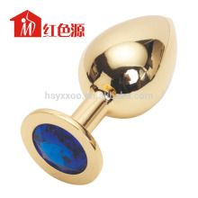 Metal Anal Plug With Crystal Jewelry Butt Beads Sex Plug Insert Anal Sex Toys
