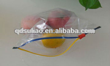 clear HDPE zip lock self seal bag