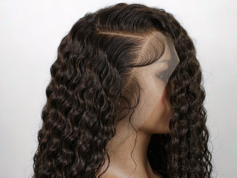 Darkest Brown Straight Lace Front Wig 100% Human Hair
