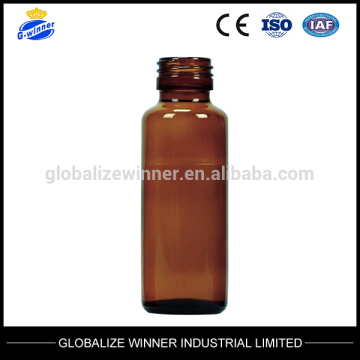 Amber glass medicine Syrup bottles cylindrical bottle