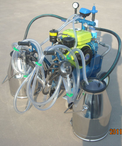 High Quality Diesel Moblie Double Milking Machine For Cow 