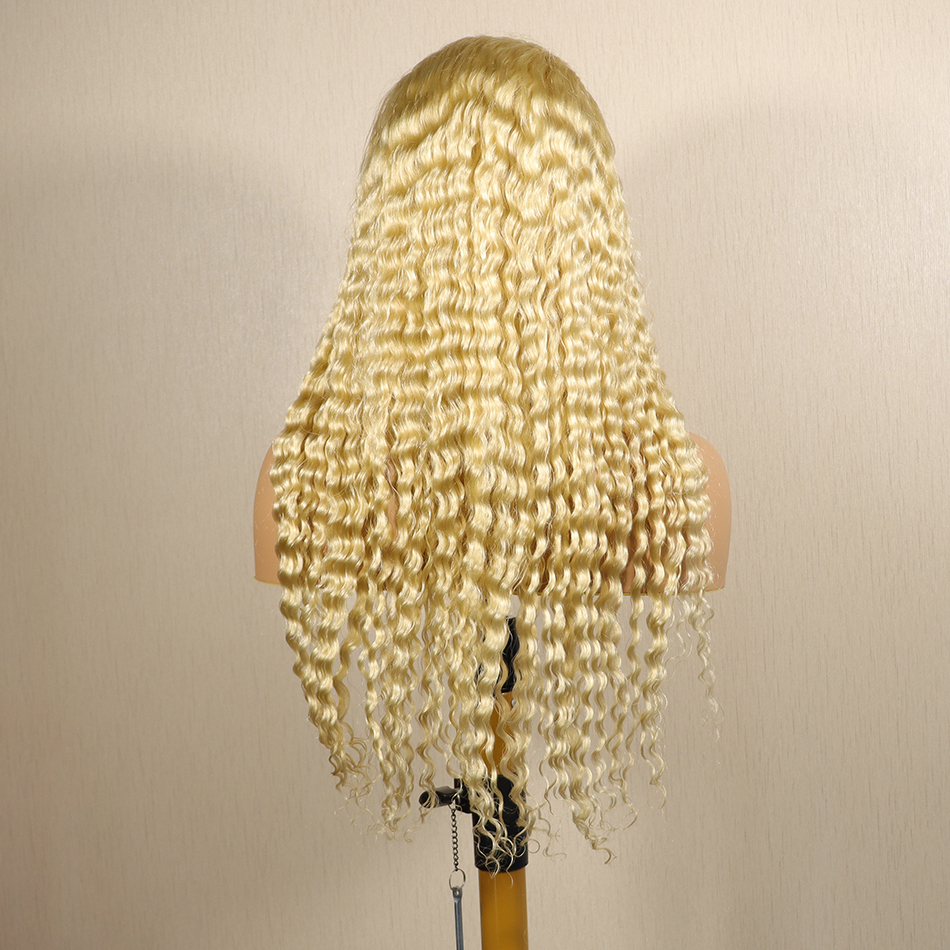Annione Best Hair Vendors Preplucked Blond Human Hair Front Wigs Wholesale Peruvian Raw Lace Virgin Cuticle Aligned Hair
