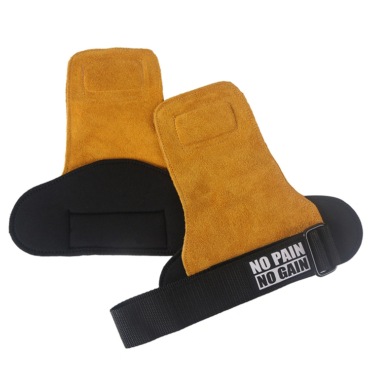 High Quality Grip Belt Cowhide Palm Protector Fitness Equipment Non-Slip Wear-Resistant Wristband