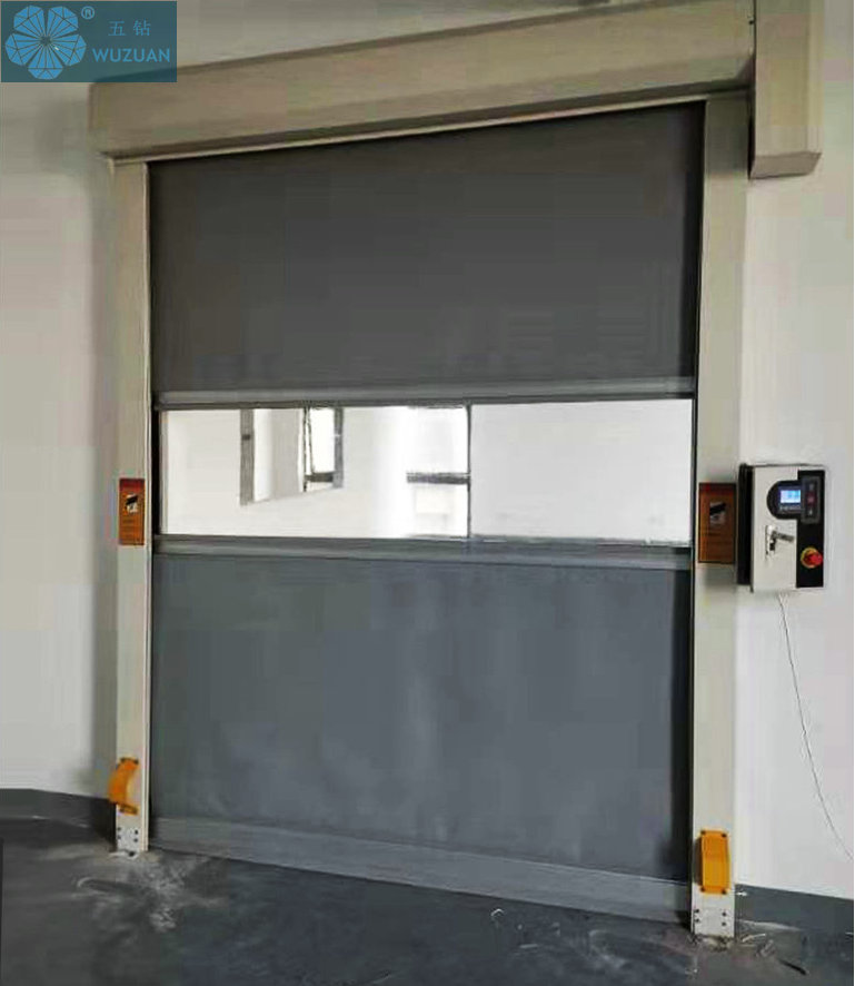 Basement fast rolling shutter door