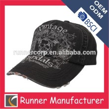 embroidery brushed cotton cap