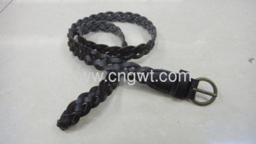Black Color Pin Buckle Braided Belts?