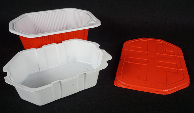 OEM rectangular disposable plastic defrosting meat tray food containers box