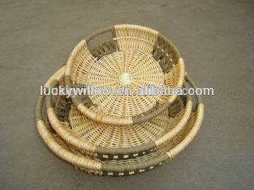 China factory handcraft weave willow bread basket